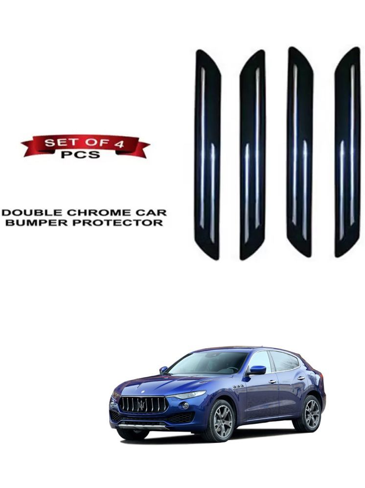     			RONISH Rubber Car Bumper Protector Guard (Double Chrome) For Universal For Car Levante