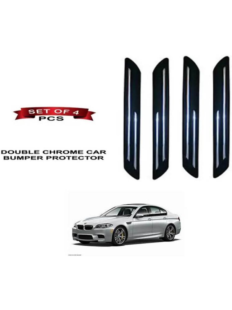     			RONISH Rubber Car Bumper Protector Guard (Double Chrome) For BMW M5