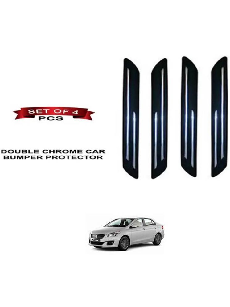     			RONISH Rubber Car Bumper Protector Guard (Double Chrome) For Maruti Suzuki Ciaz