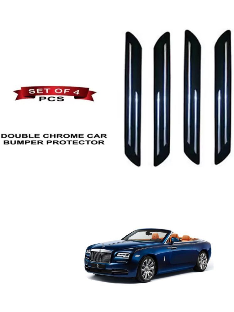     			RONISH Rubber Car Bumper Protector Guard (Double Chrome) For Rolls Royce Dawn