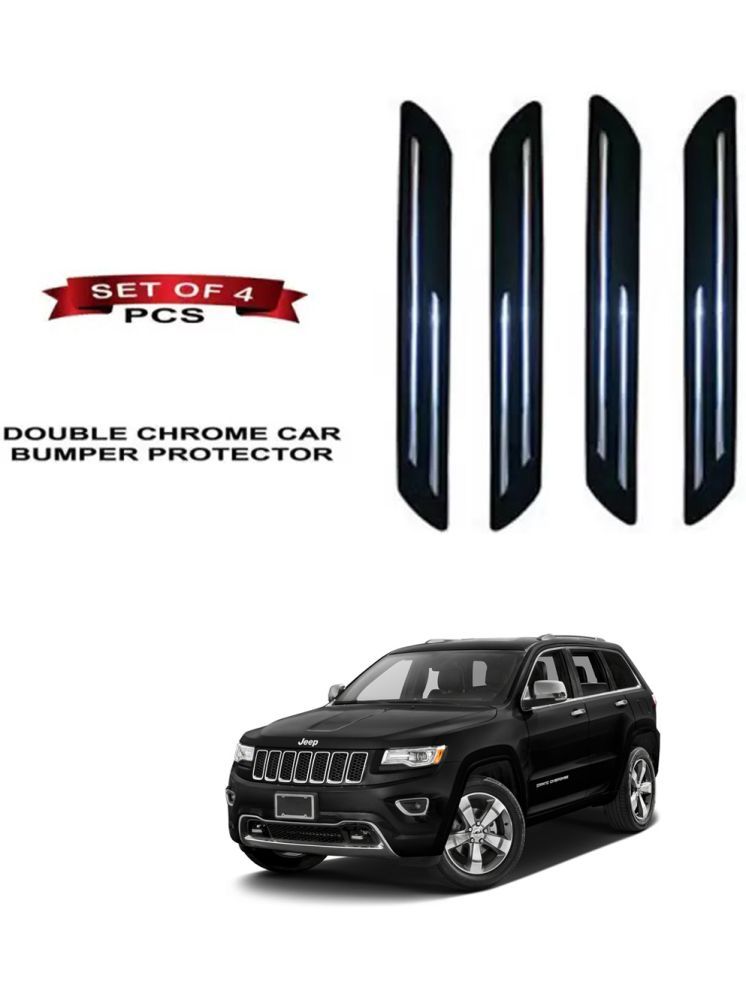     			RONISH Rubber Car Bumper Protector Guard (Double Chrome) For Jeep Grand Cherokee