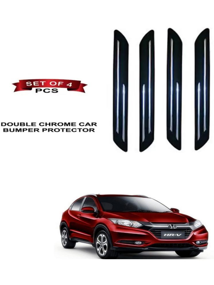     			RONISH Rubber Car Bumper Protector Guard (Double Chrome) For Honda HR-V