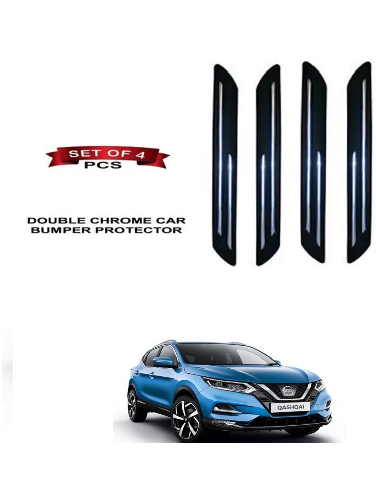     			RONISH Rubber Car Bumper Protector Guard (Double Chrome) For Nissan Qashqai