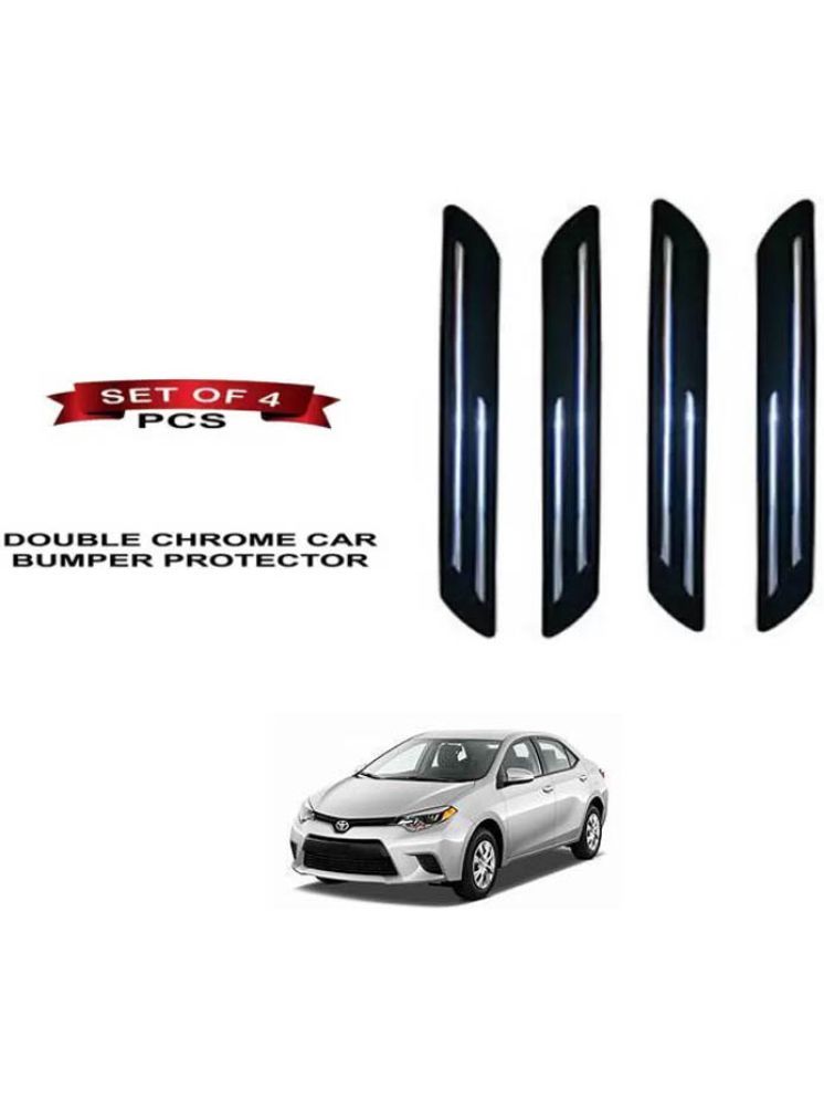     			RONISH Rubber Car Bumper Protector Guard (Double Chrome) For Toyota Corolla