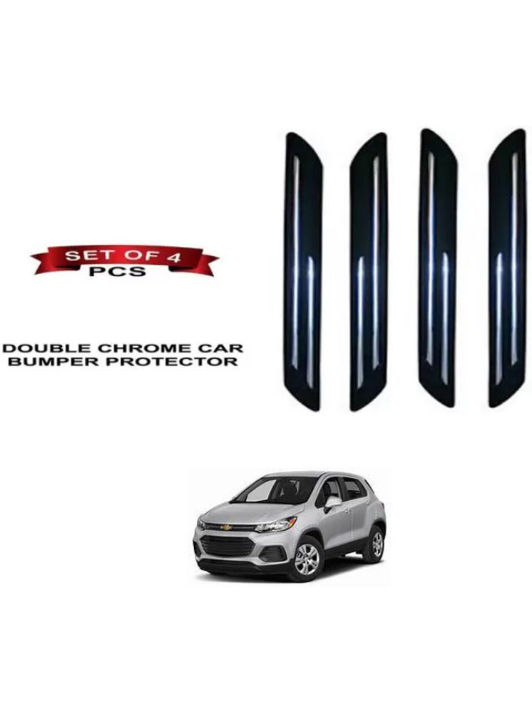     			RONISH Rubber Car Bumper Protector Guard (Double Chrome) For Chevrolet Trax