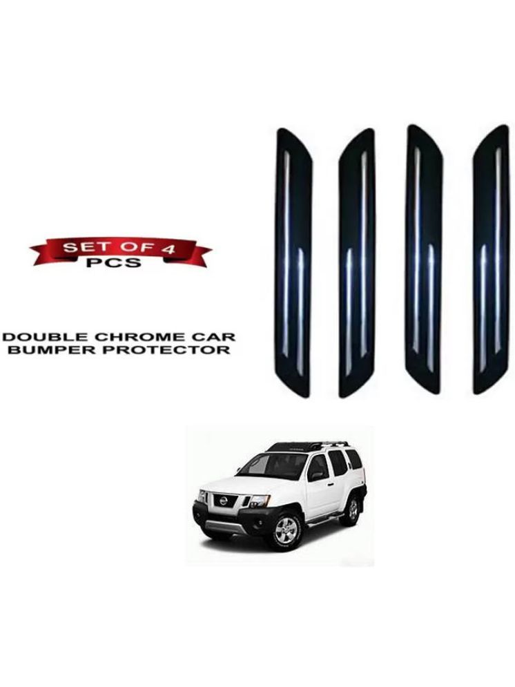     			RONISH Rubber Car Bumper Protector Guard (Double Chrome) For Nissan Xterra