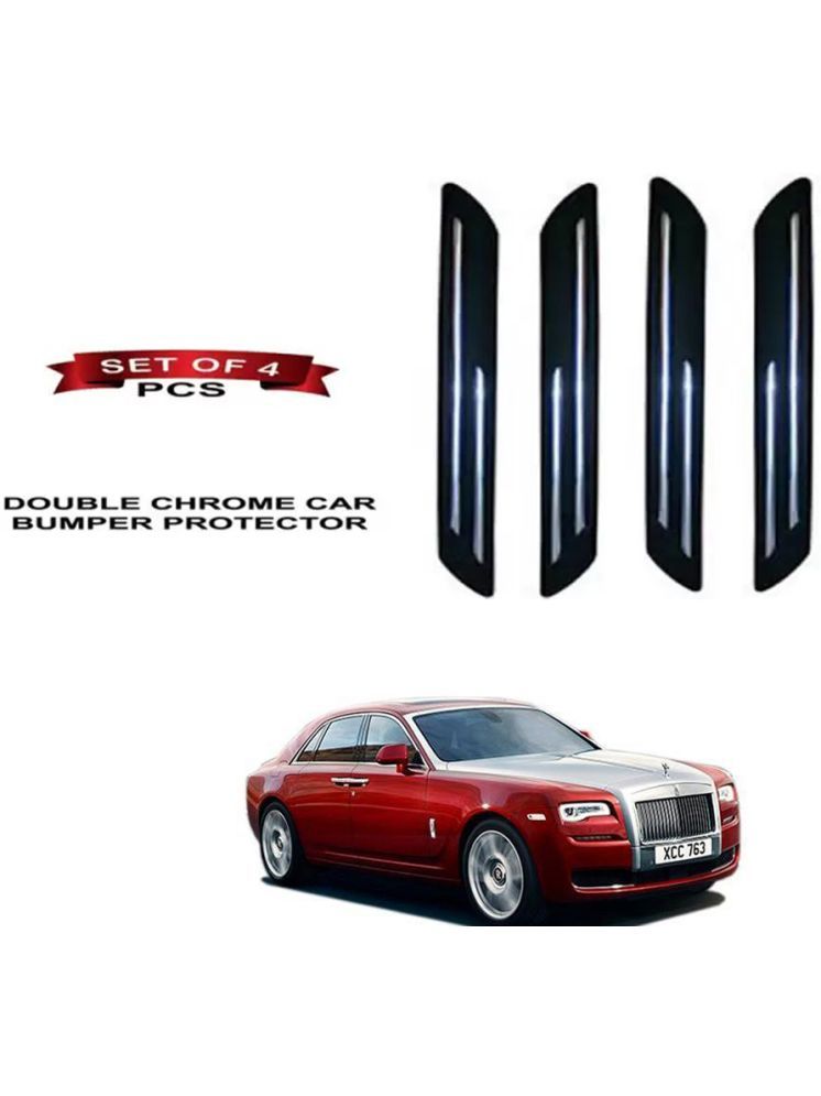     			RONISH Rubber Car Bumper Protector Guard (Double Chrome) For Rolls Royce Ghost Series II