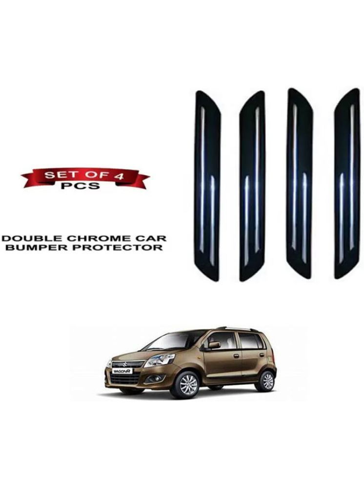     			RONISH Rubber Car Bumper Protector Guard (Double Chrome) For Maruti Suzuki WagonR