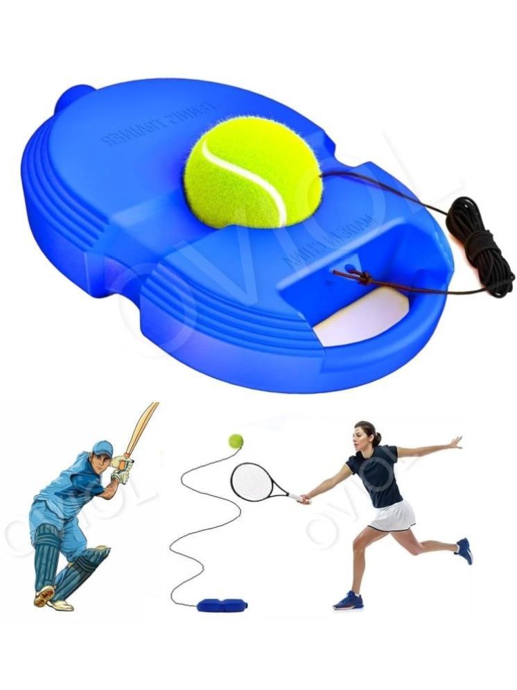     			Tennis Trainer Rebound Ball with String Solo Tennis Trainer Set Self Tennis Practice Ball with String Cricket Trainer Rebound Ball with Rope Fill Sand or Water (Multicolor) (No Racket Included)