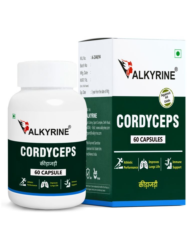     			VALKYRINE Cordyceps Capsule 60 no.s Pack Of 1