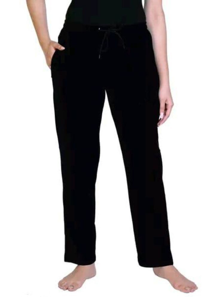     			Whyme Fashion Black Cotton Regular Women's Casual Pants ( Pack of 1 )