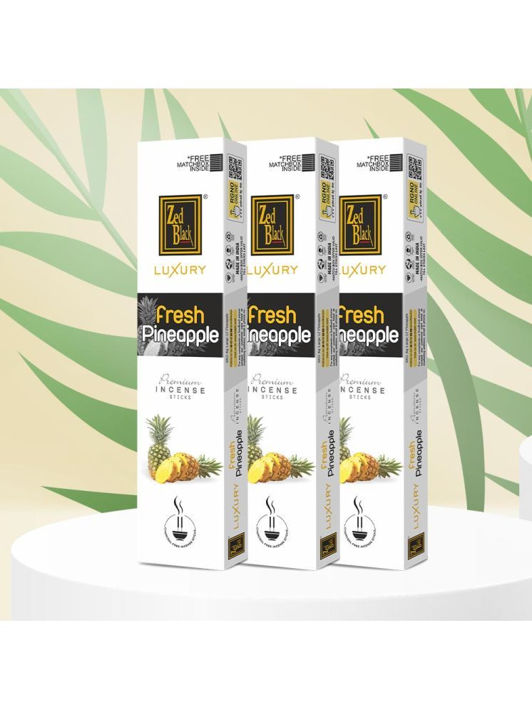     			Zed Black Luxury Fresh Pineapple Premium Incense Sticks (Pack of 3)