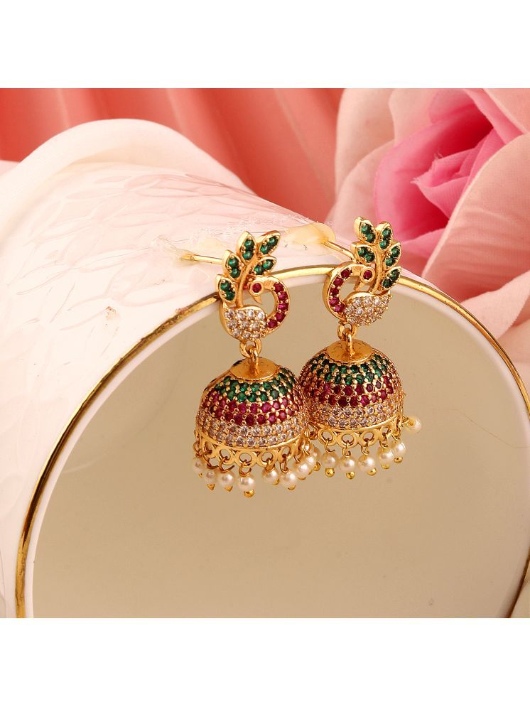     			Bhagya Lakshmi Multicolor Jhumki Earrings ( Pack of 1 )