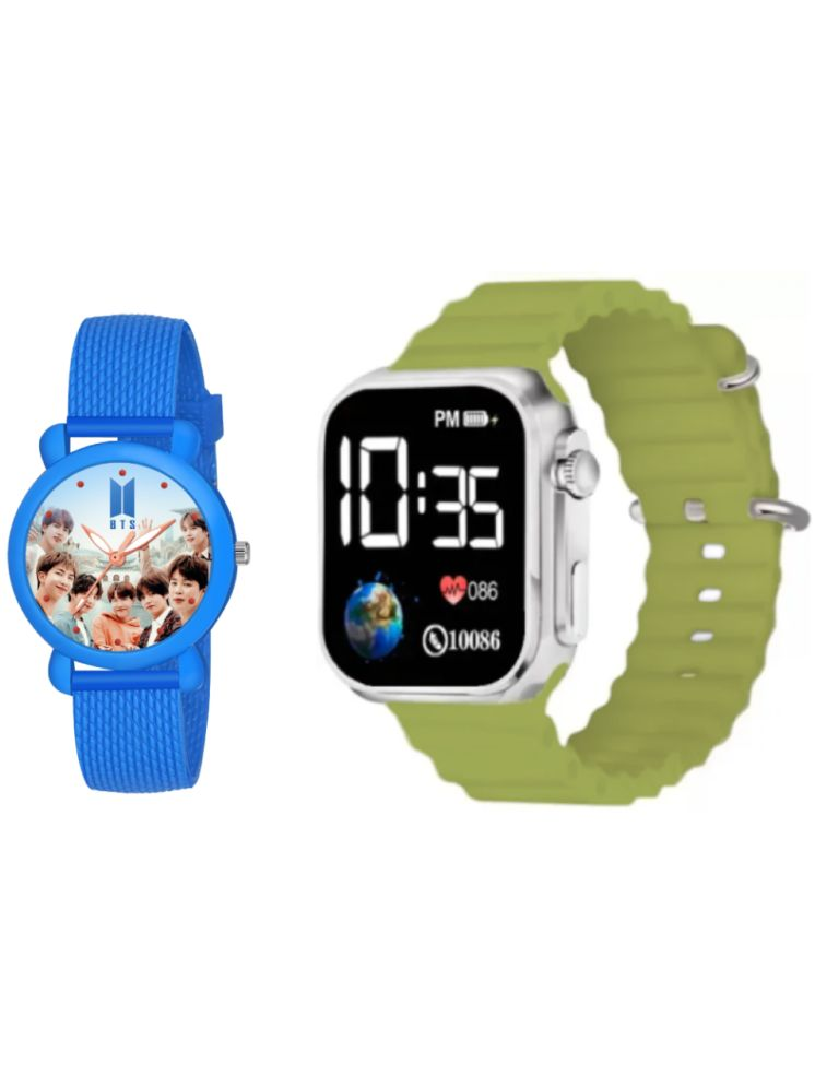     			Cosmic Blue Dial Analog-Digital Boys Watch ( Pack Of 2 )