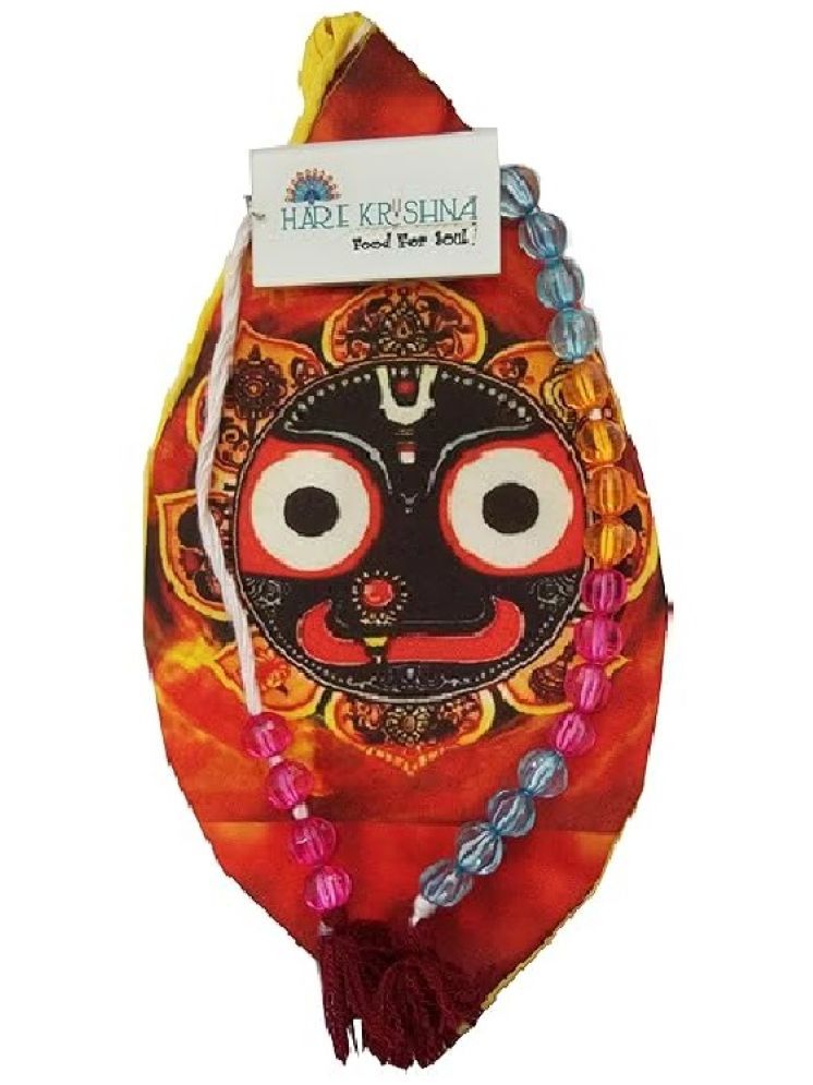     			Hare Krishna Food For Soul Jagannath ji jholi | Potli Bag|Chanting Bead Bag Japa Mala Bag/Gaumukhi 1 ( Pack of 1 )