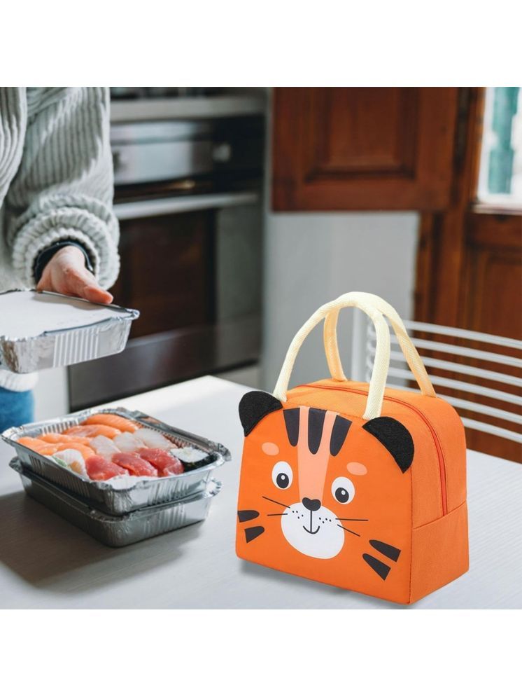     			House Of Quirk Orange Lunch Bag ( 1 Pc )