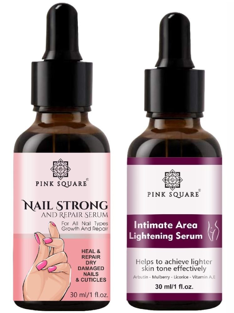     			Nail Strong and Repair for Repair Damage Nails Serum & Intimate Area Lightening Serum for Lighter Skin Tone Effectively (Each,30ml) - Set of 2 Items