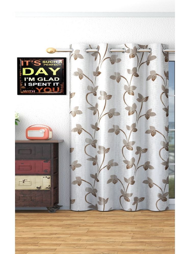     			SWIZIER Nature Room Darkening Eyelet Curtain 5 ft ( Pack of 1 ) - Coffee