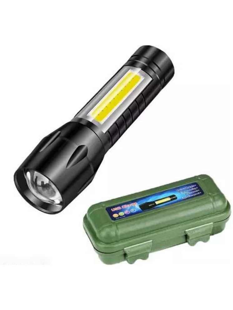     			VM SHOPPING MALL - 4W Rechargeable Flashlight Torch ( Pack of 1 )