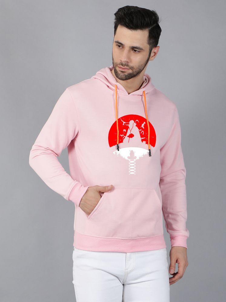     			fashion and youth Cotton Blend Hooded Men's Sweatshirt - Pink ( Pack of 1 )