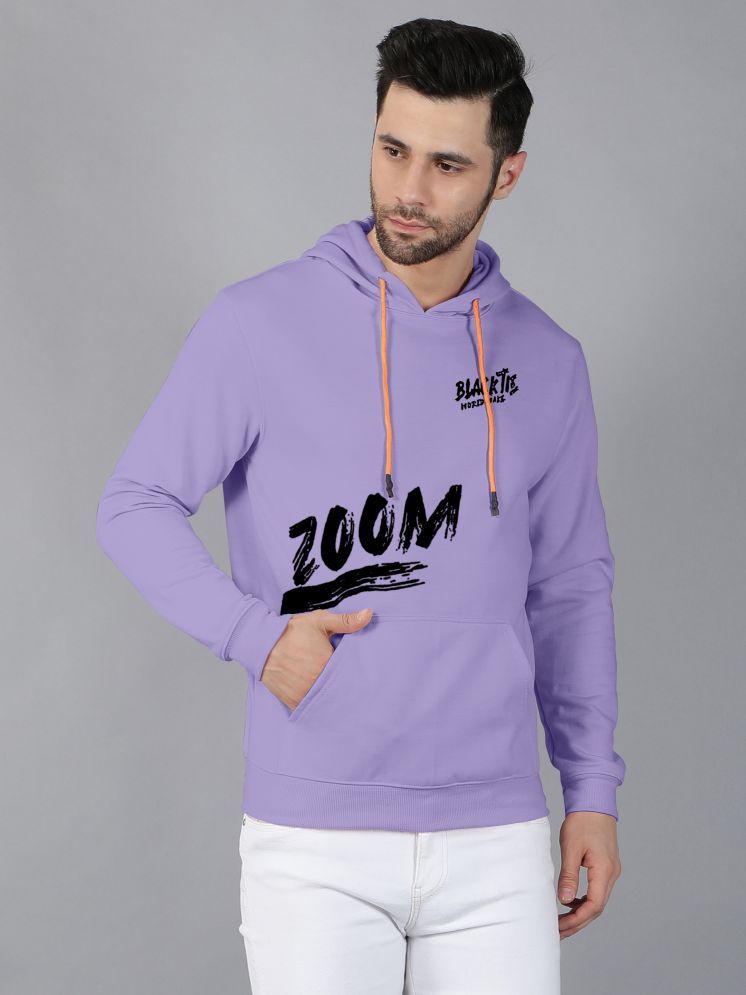     			fashion and youth Cotton Blend Hooded Men's Sweatshirt - Purple ( Pack of 1 )