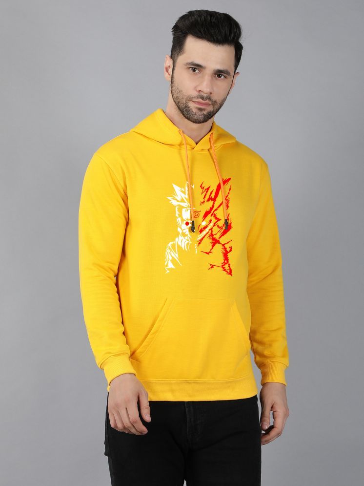     			fashion and youth Cotton Blend Hooded Men's Sweatshirt - Yellow ( Pack of 1 )