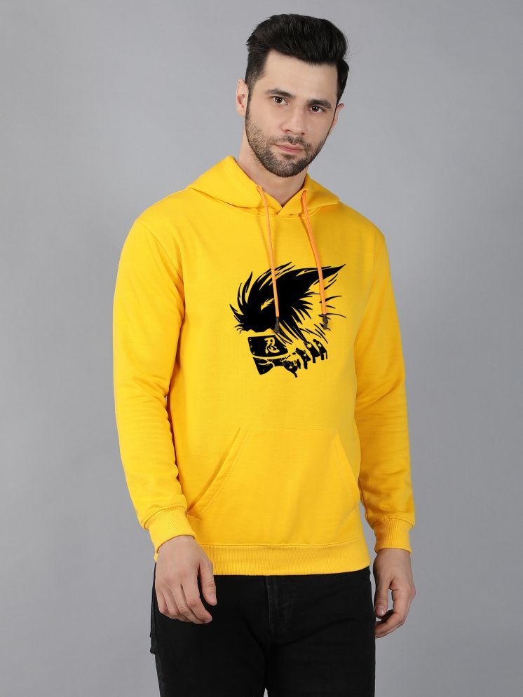     			fashion and youth Cotton Blend Hooded Men's Sweatshirt - Yellow ( Pack of 1 )