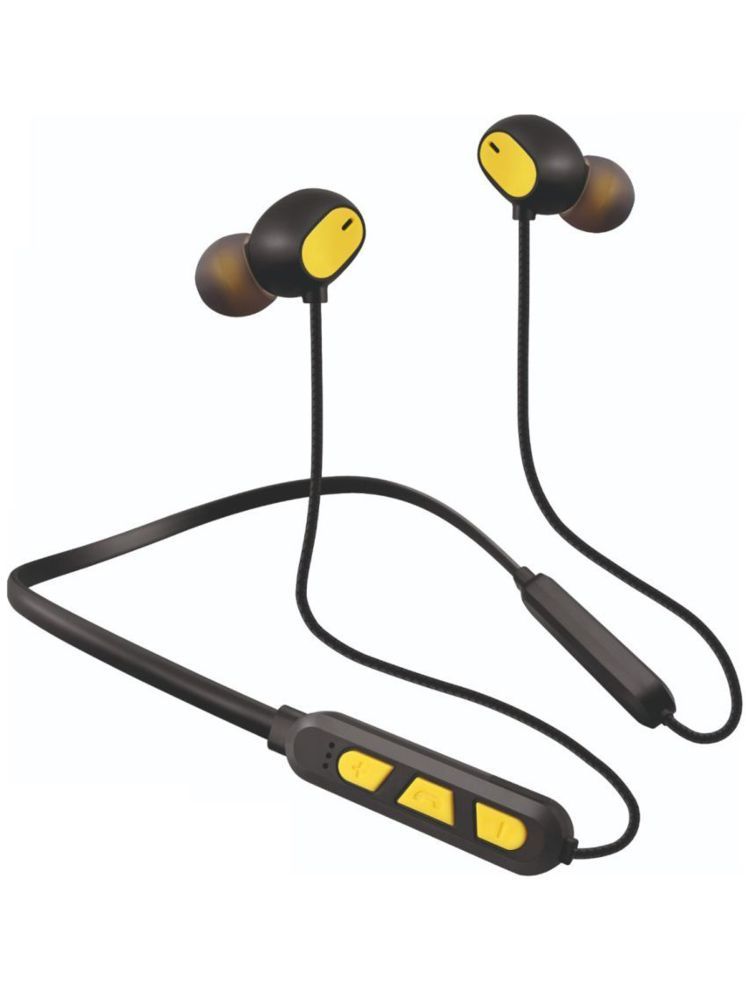     			hitage NBT 7676 PLATINUM SERIES (YW) In-the-ear Bluetooth Headset with Upto 22h Talktime Deep Bass - Yellow