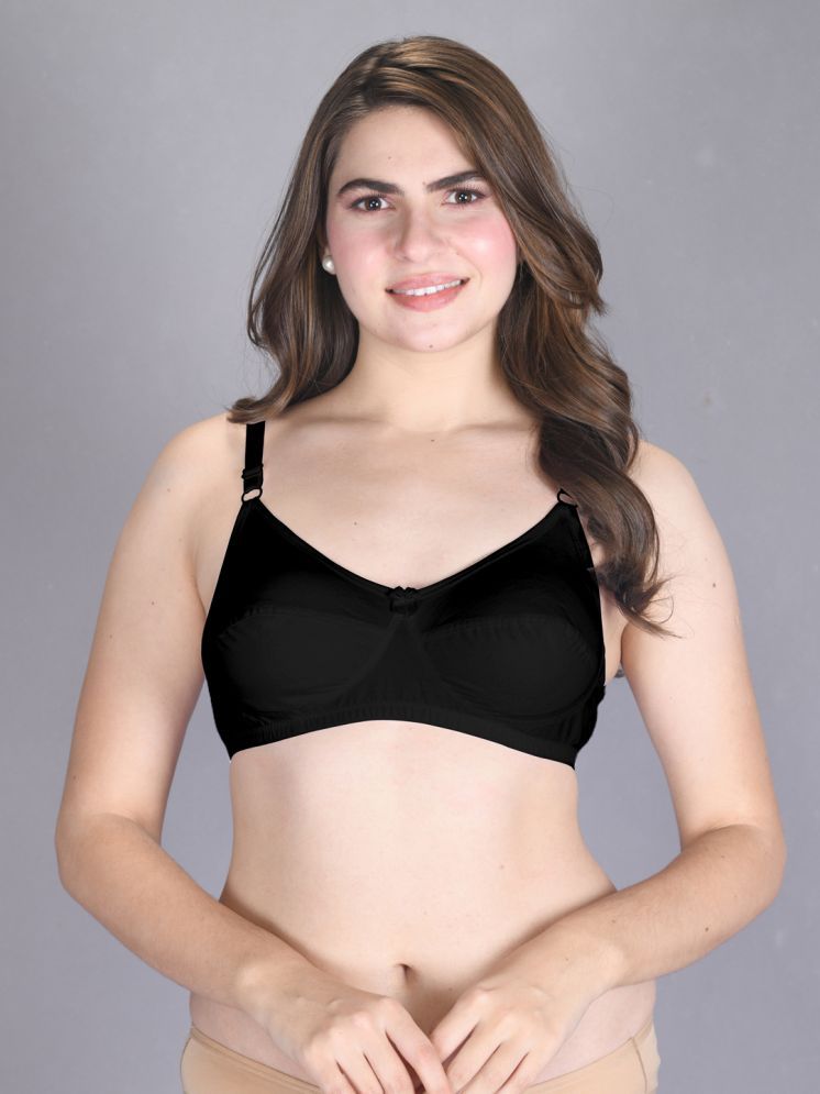     			lux venus Black Cotton Non Padded Women's Everyday Bra ( Pack of 1 )