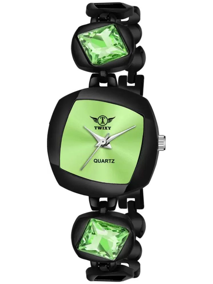     			twixy Black Metal Analog Womens Watch