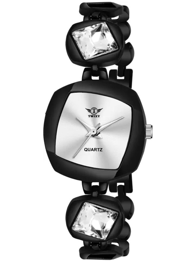     			twixy Black Metal Analog Womens Watch