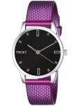 twixy Purple PU Analog Womens Watch