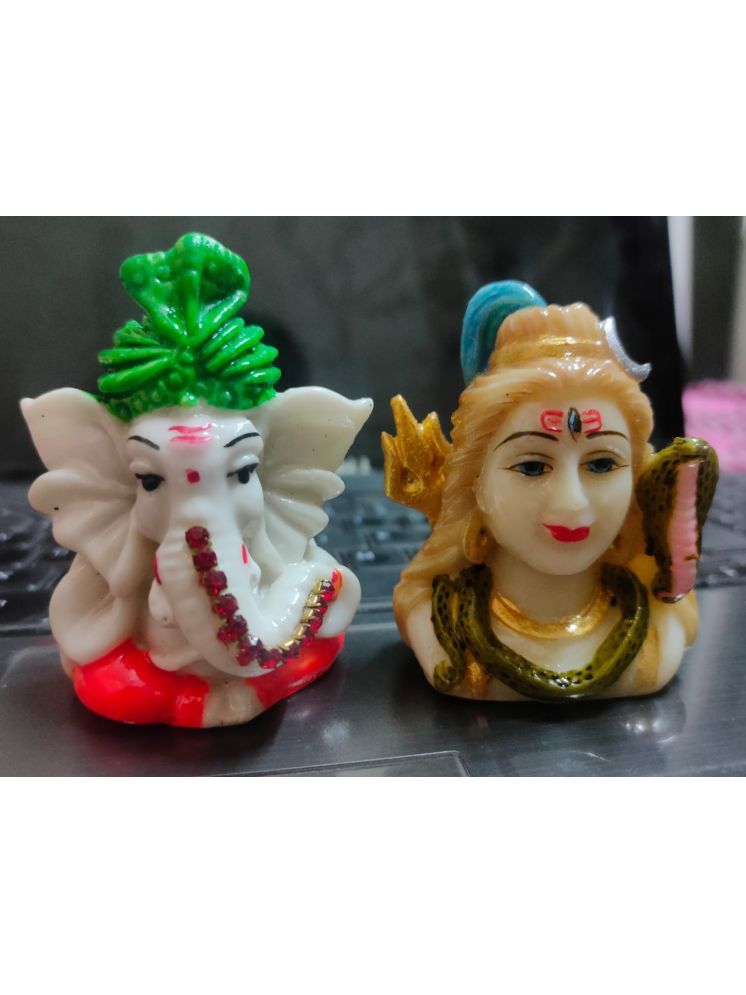     			ALLINONE Ceramic Lord Shiva Idol ( 7 cm )