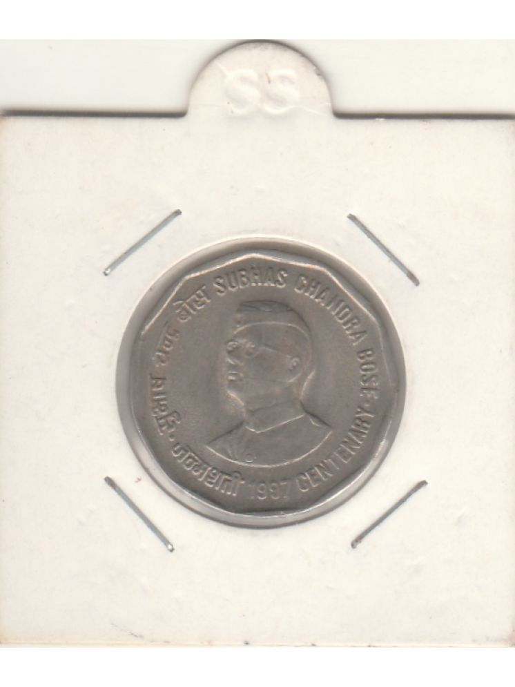     			COMMOMORATIVE -TWO R.S. SHUBAS CHANDRA BOSE CENTENARY-1997 -METAL COPPER-NICKLE  ,YEAR-1995, .IN  EXTRA FINE CONDITION HIGHLY COLLECTIBLE ,WIGHT-6. GRAMS-26-MM SIZE. CHECK PICTURE CAREFFULLY BEFORE ORDER PLEASE DONT PLACE FAKE  ORDER.