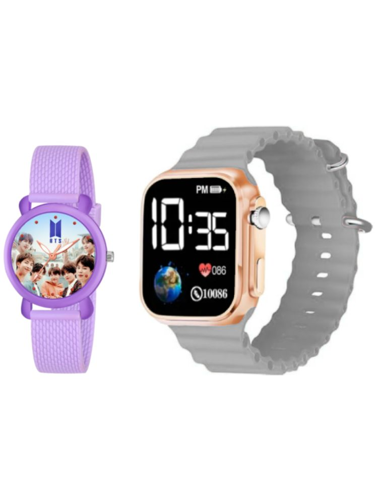     			DECLASSE Pink Dial Analog-Digital Boys Watch ( Pack Of 2 )