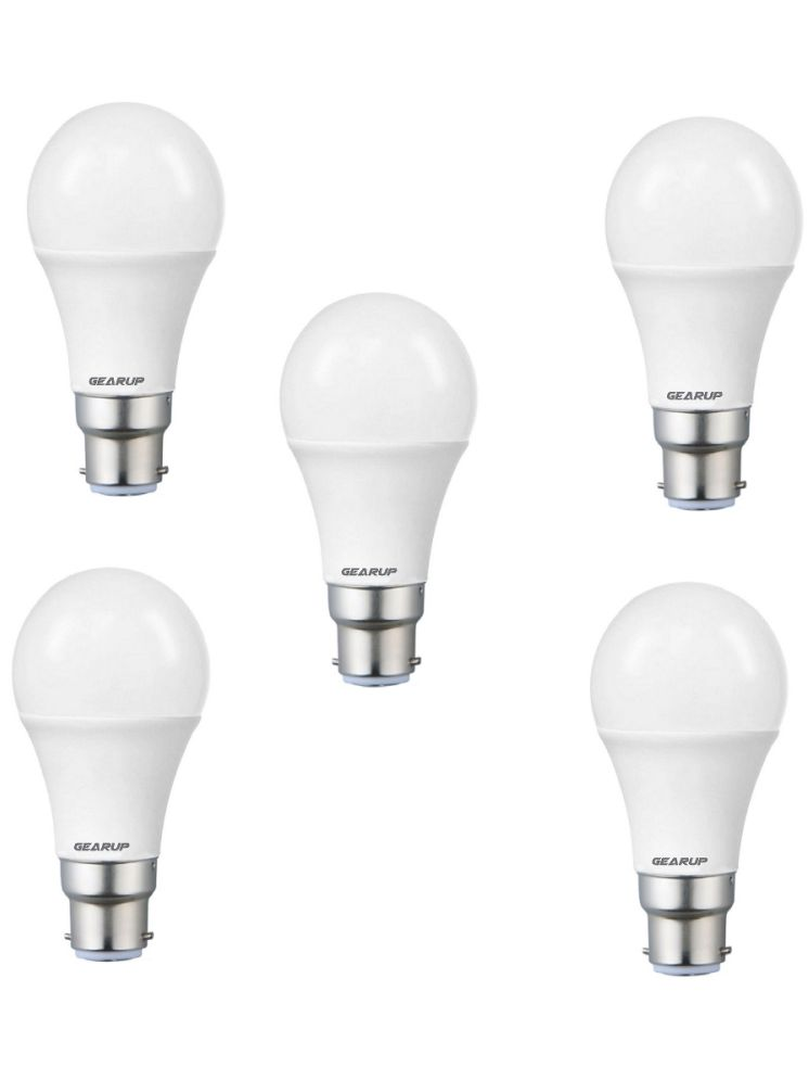     			Gearup Marvel 7W St&Ard B22 Led Bulb For Home & Office Led Light Bulb, Cool Day Light 6500K Energy Efficient (White, Pack Of 5)