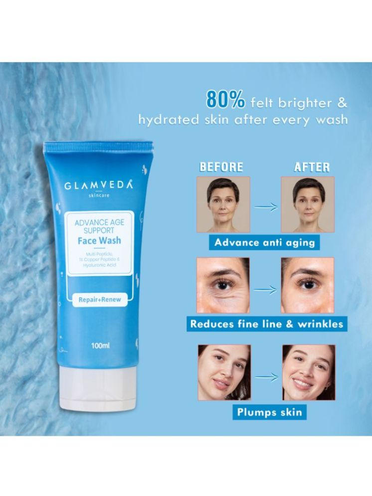     			Glamveda - Fine Lines and Wrinkles Reducing Face Wash For All Skin Type ( Pack of 1 )