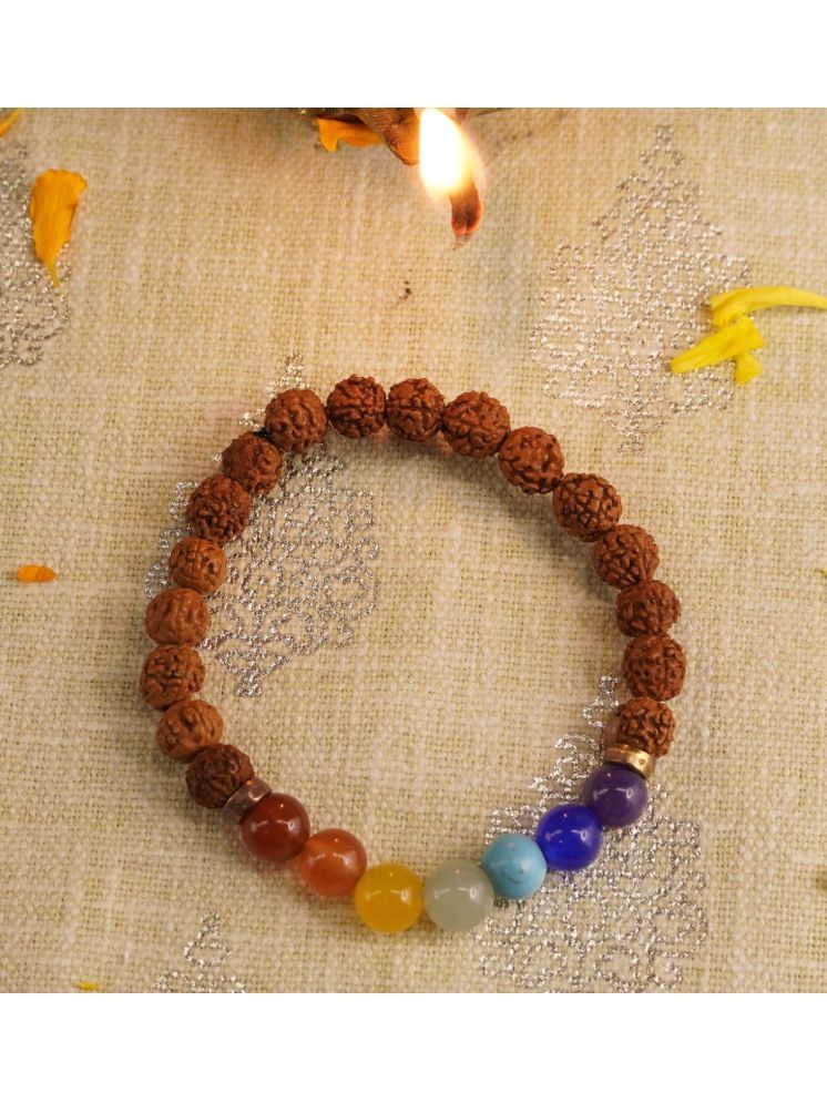     			Japam 7 Chakra x Rudraksha Bands - Free Size Bracelet - Balance