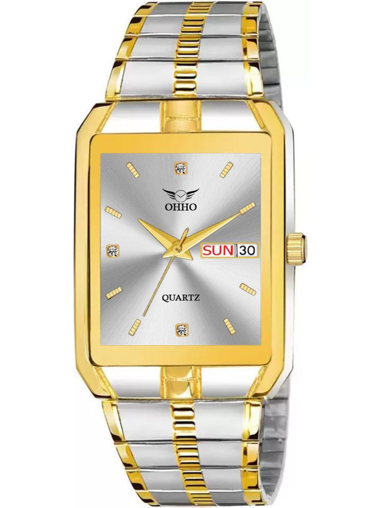     			OHHO Gold Stainless Steel Analog Men's Watch