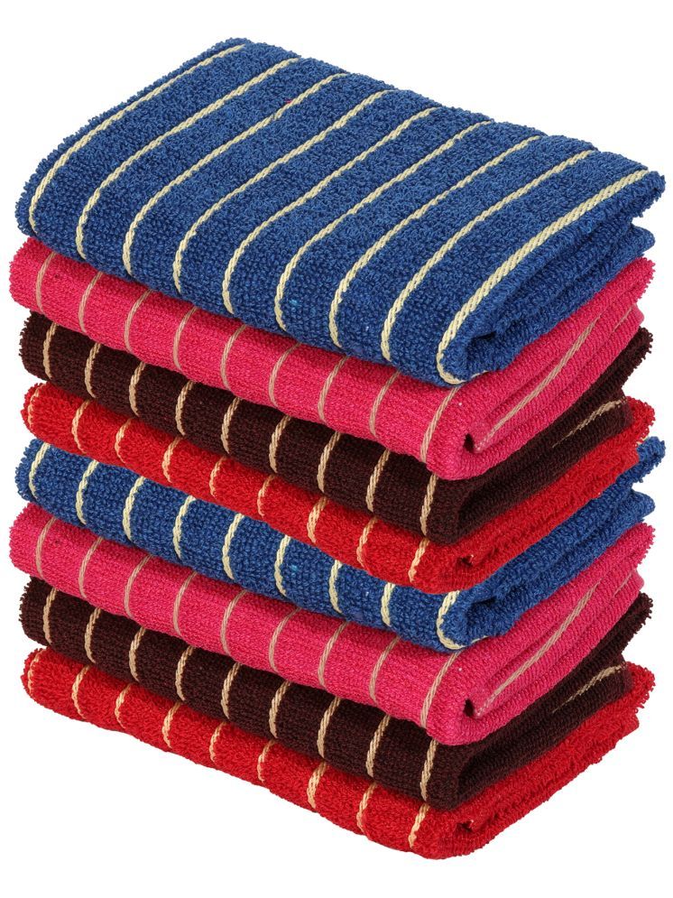     			Satisfyn Cotton Solid Hand Towel 351-400 ( Pack of 8 ) - Assorted