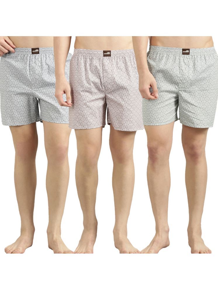     			broon Multi Boxer Shorts Cotton Men's Boxer- ( Pack of 3 )