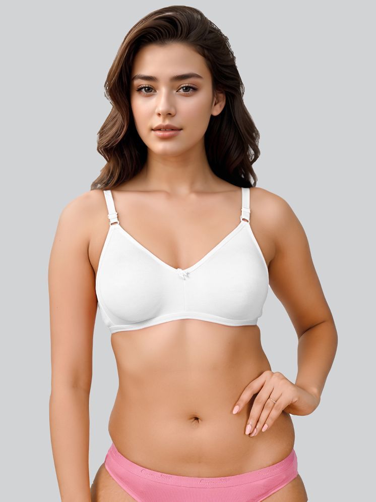     			lux venus White Cotton Non Padded Women's Everyday Bra ( Pack of 1 )