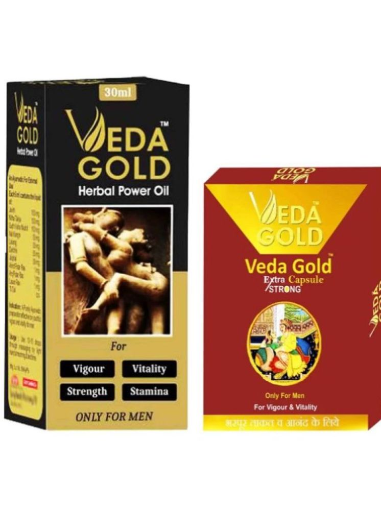     			power oil and capsule for men,Veda Gold Capsule and Oil