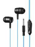 MZ M105 3.5 mm Wired Earphone In Ear Volume Controller Blue