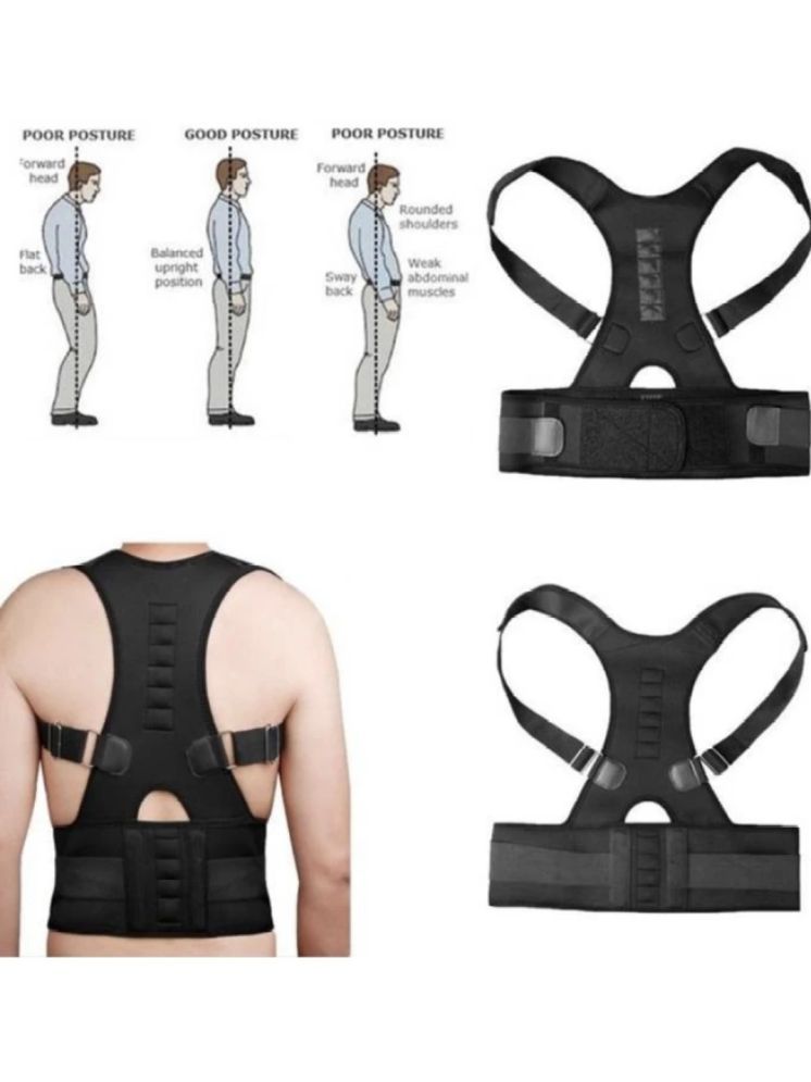     			Fitgo Black Back Support ( Pack of 1 )