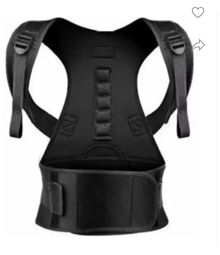     			Fitgo Black Back Support ( Pack of 1 )