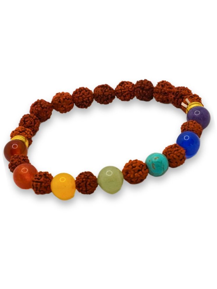     			Japam 7 Chakra x Rudraksha Bands - Free Size Bracelet - Stability