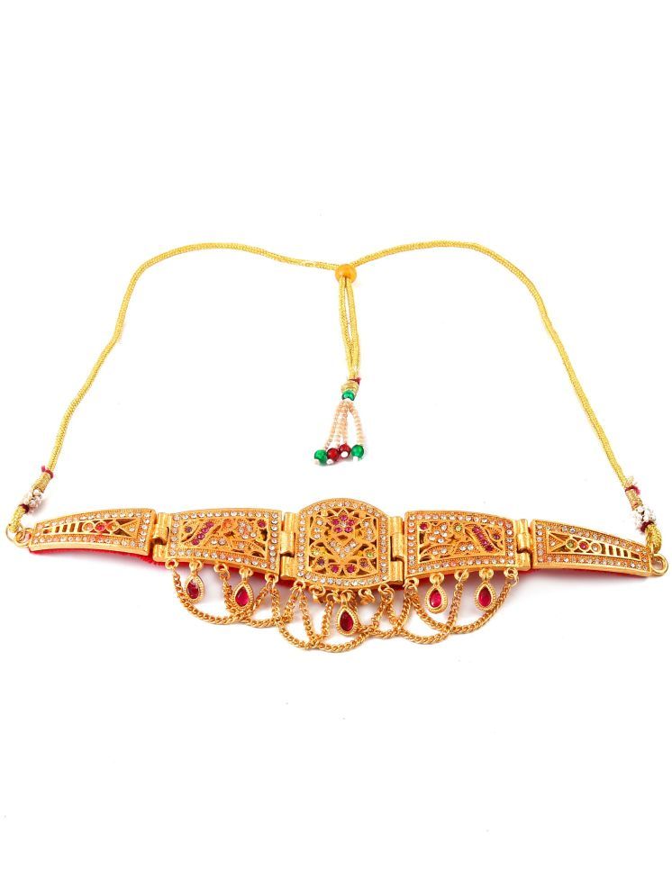     			Jewar Mandi Multicolor Brass Necklace ( Pack of 1 )