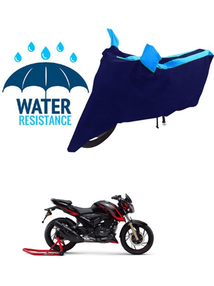     			RONISH Bike Body Cover for TVS Apache RTR 200 4V FI ( Pack of 1 ) , Blue