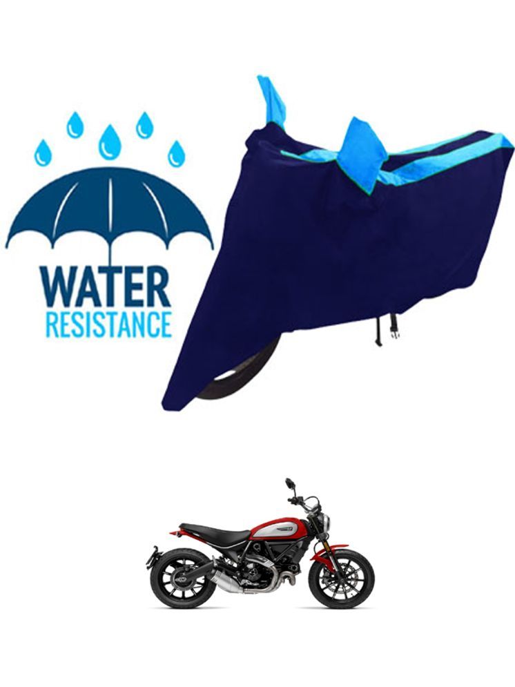     			RONISH Bike Body Cover for Ducati Scrambler Icon ( Pack of 1 ) , Blue